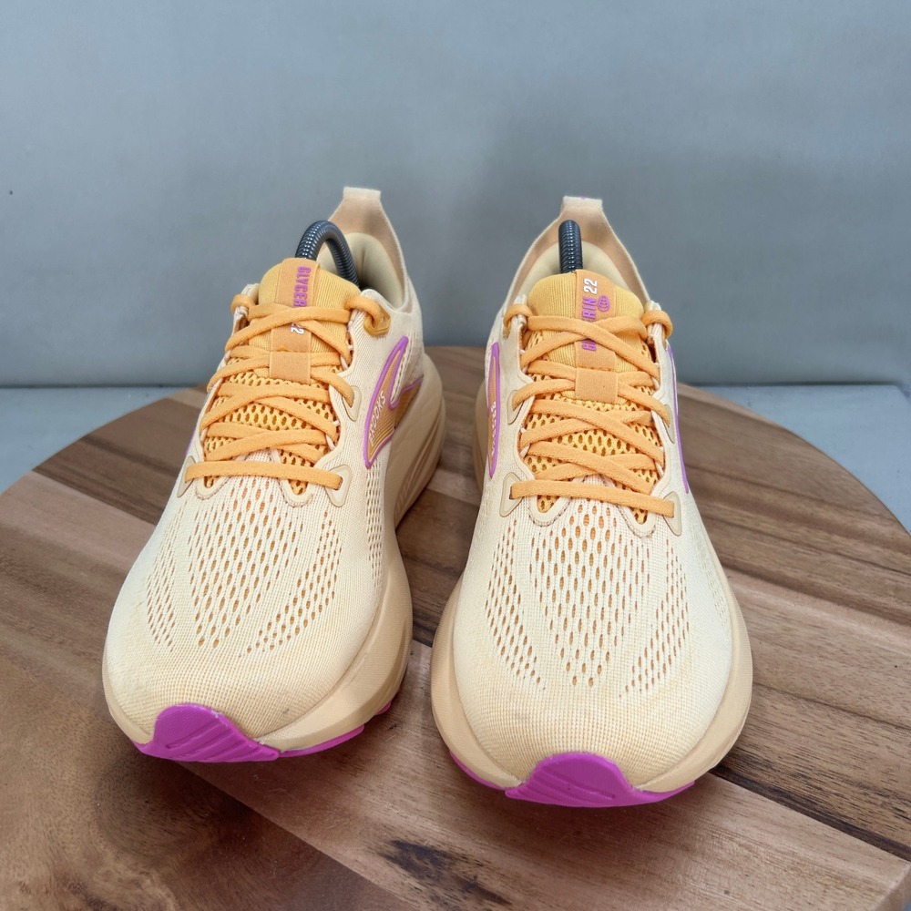 Brooks Women's Peach and Pink Accent Athletic Running Shoes - Picture 2 of 8